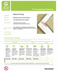EPD: Transparency Summary: Building Envelope Thermal Insulation